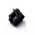 JS-608FA-0-BB-2-P 2pins 3pins on-off 6A 250V AC power socket  waterproof cover mini rocker switch